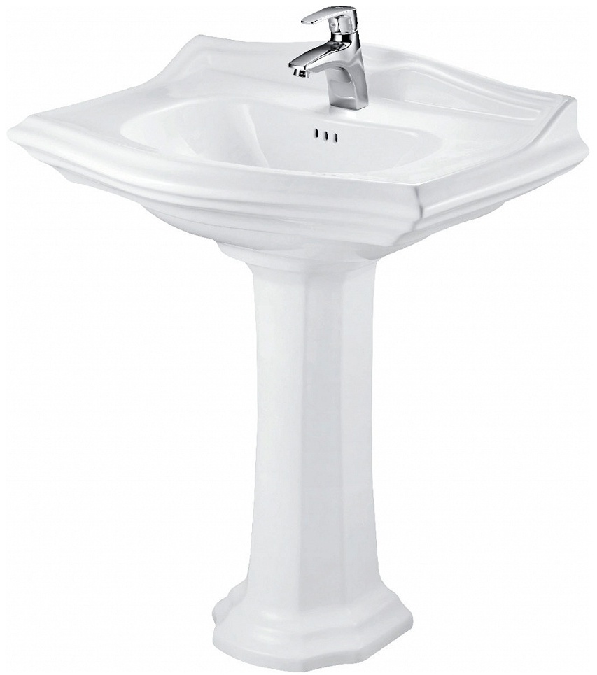 DI3000 Раковина (с креплениями) нано белая HDLP386 комплект - артикул K0000036986