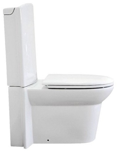 LM1002 Унитаз напольный (с креплениями) нано белый HDC309P комплект - артикул K0000037038