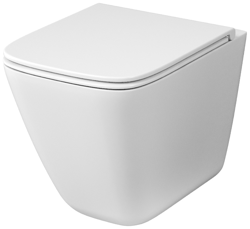 Унитаз подвесной Grossman GR-4479SQC Tornado безободковый с тонким сиденьем 490x340x385 - артикул K0000187085