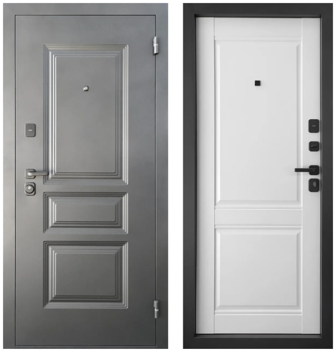 Дверь АРКТИК КЛАССИКА-2050/880/ L Муар чёрный 999 Арктик ЦП-014 - артикул K0000169749