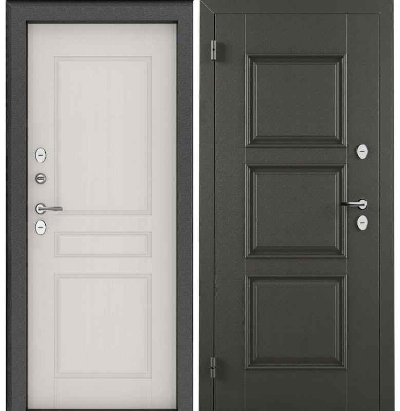Дверь НОРД-2050/880/ L 439  Рационалист Шале снежный Графит - артикул K0000169793