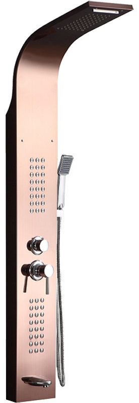 CELIA RG душевая панель из нержавеющей стали, цвет розовое золото, размер 1500 х 220 мм Ceruttispa - артикул K0000196444