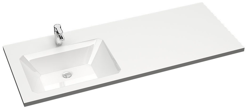 Раковина Лакшери левая V120D1 с сифоном (сигн.бел.) Granit MARRBAXX - артикул K0000044002