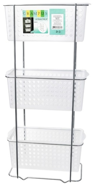 Этажерка прямоугольная трехэтажная GR-812 - артикул K0000040317