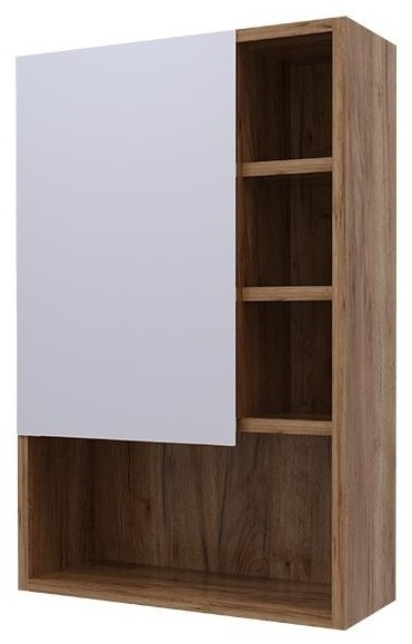 AVK2. 1 Дверь Зеркальная + Ниша + Полка, 600 (Дуб Крафт Золотой) - артикул K0000083430