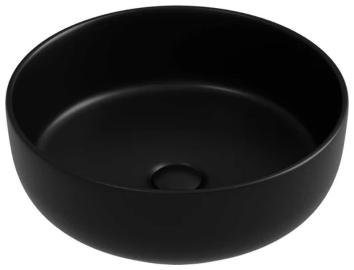 CN12003MB Раковина накладная круглая TAYCAN 375*375*135мм, черный матовый - артикул K0000219863