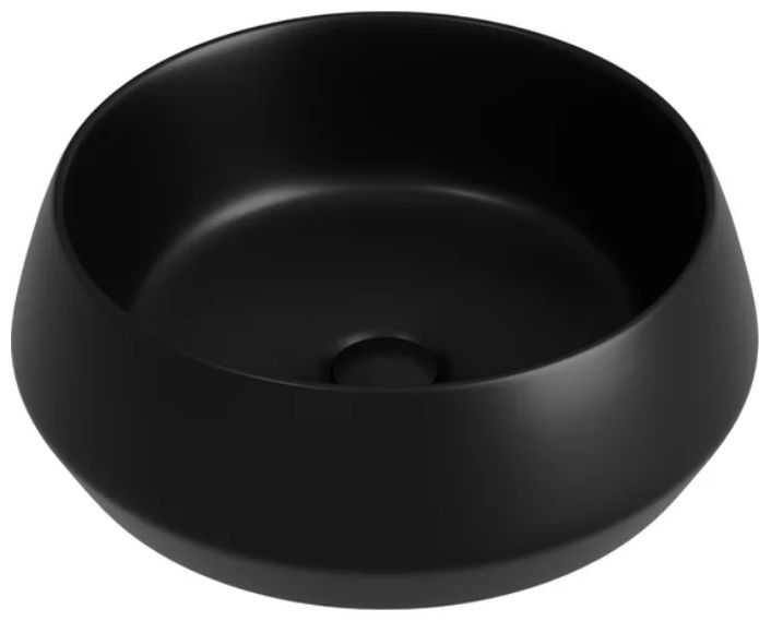 CN12004MB Раковина накладная круглая Maya 400x400x140, черный матовый - артикул K0000219866