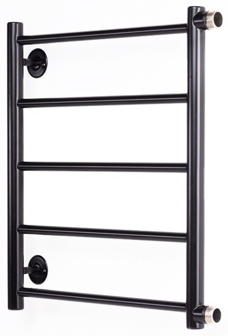 П/суш. вод. "Лесенка Прямая" чёрн.муар 600*500, бок.подкл., нар.резьба 1", AISI 304 - артикул K0000170818