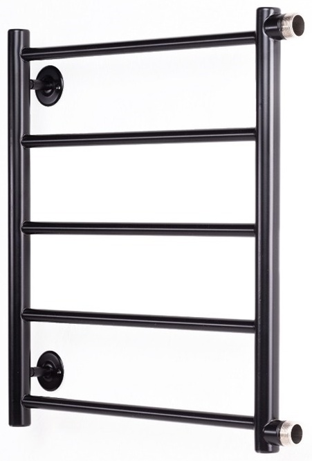 П/суш. вод. "Лесенка Прямая" чёрн.муар 500*500, бок.подкл., нар.резьба 1", AISI 304 - артикул K0000170820