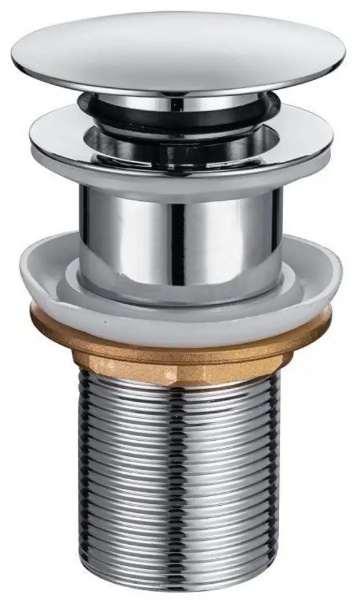 5.31024-GB PRIORITY Донный клапан Round 1 1/4 без перелива, сталь/латунь,браш.золото (330541) - артикул K0000206283