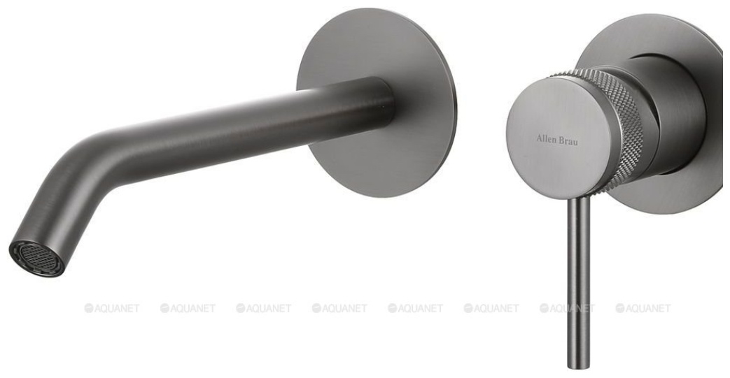 5.31A03-MG PRIORITY 3.0 Cмес.для умыв. встраив., излив 200мм, Kerox, Easy box,графит браш (323738) - артикул K0000206327