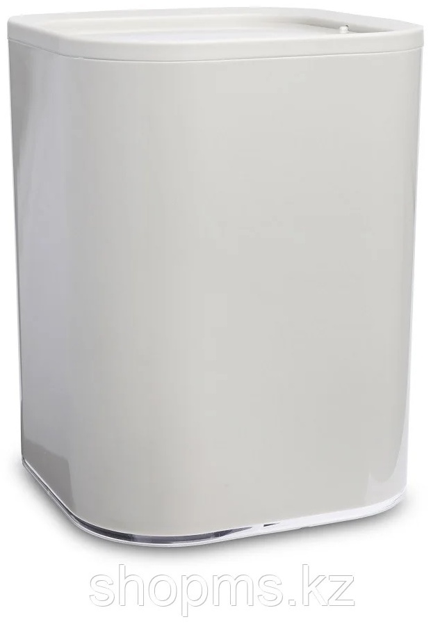 KLAR (бежевый) Урна с крышкой, пластик; размеры: 19,5 х 19,5 х 25,5 см D-20624 - артикул K0000082889