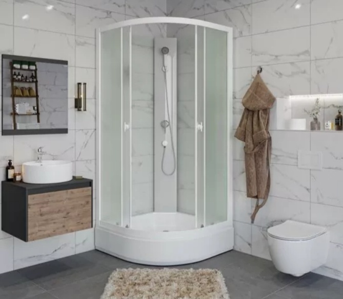 Душ.кабина Niagara Promo P80/26/MT/BK (800х800х1950) 4 места + полка - артикул K0000189754