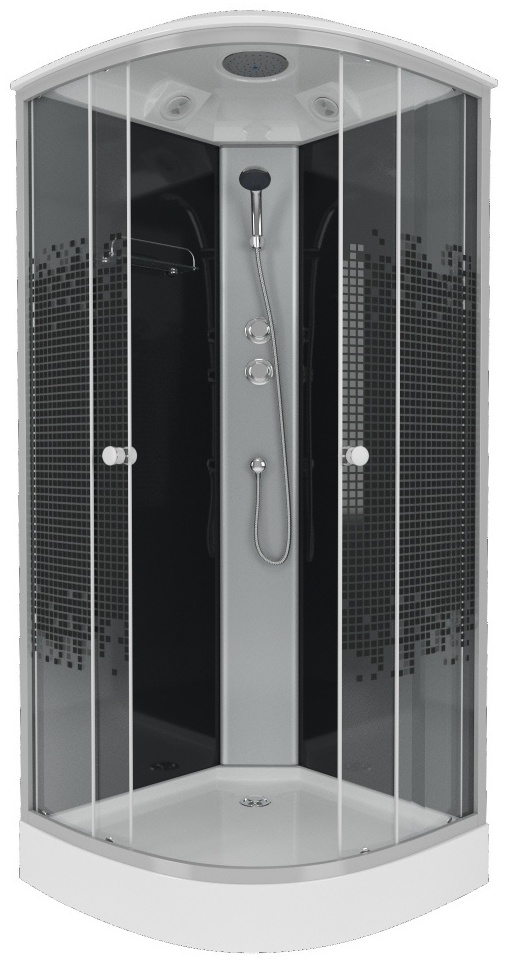 Душ.кабина Niagara NG-4502-14 (1000х1000х2150) низкий поддон(13см) стекло МОЗАИКА 3 места (дубль для 105479746) - артикул K0000188559