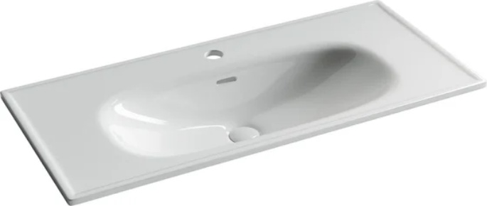 CN13003 Раковина накладная Sabo с отверстием под смеситель 1000x460x130, белый - артикул K0000219871