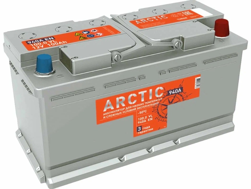 Аккумулятор Titan Arctic Silver 100 Ач обратная полярность -/+ 6СТ-100.0 VL - артикул K0000197010