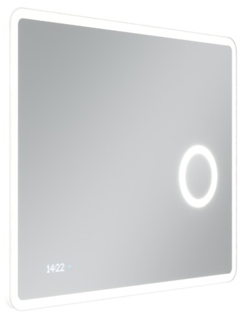AR1.900 Зеркало SANCOS  "Arcadia Led" 900х700 с увеличительным зеркалом и часами - артикул K0000219809