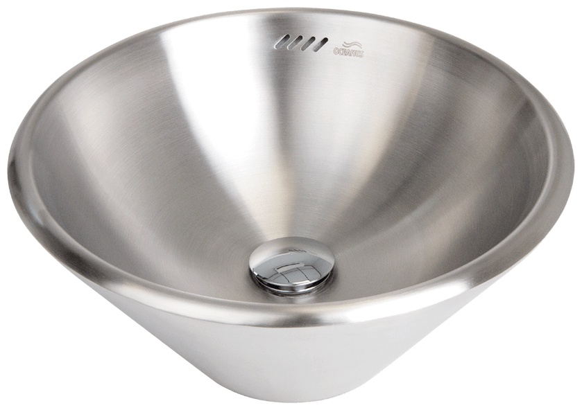Раковина накладная нержавеющая коррозионно-стойкая сталь AISI 304 (0.8 мм - 2.0 мм) 3-017.1 - артикул K0000221576
