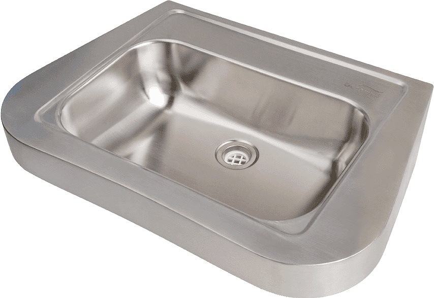 Раковина настенная нержавеющая коррозионно-стойкая сталь AISI 304 (1.0 мм - 2.0 мм) 3-043.1 - артикул K0000221515