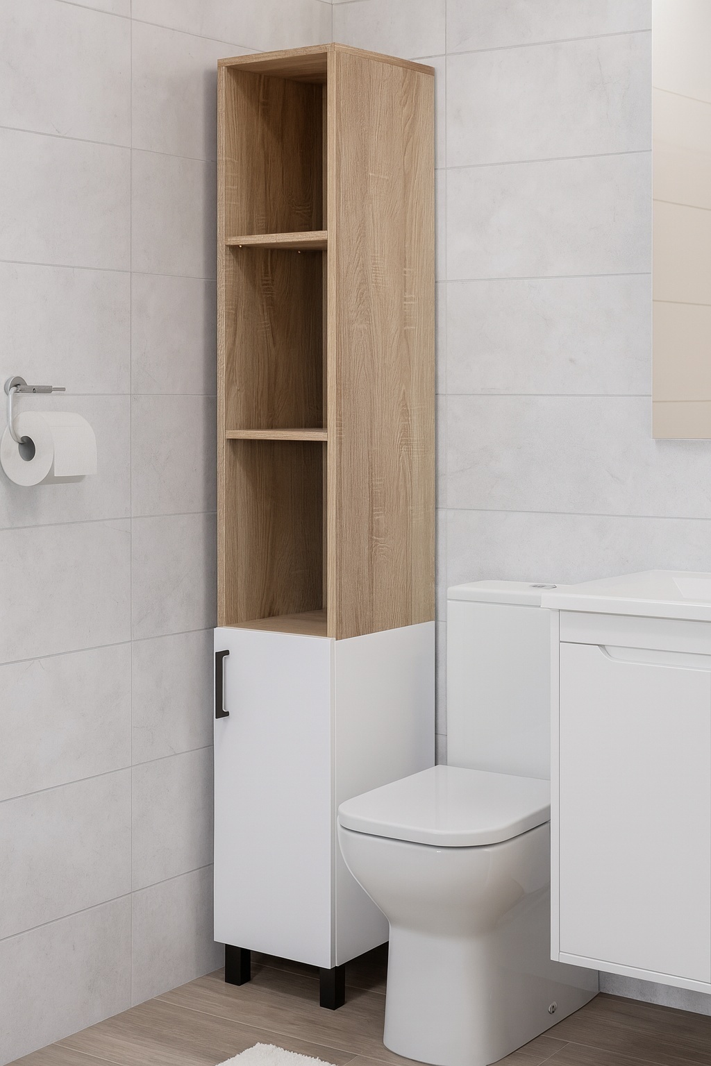 Пенал 300 Калипсо МП (Дуб Крафт золотой/Белый - артикул K0000160632