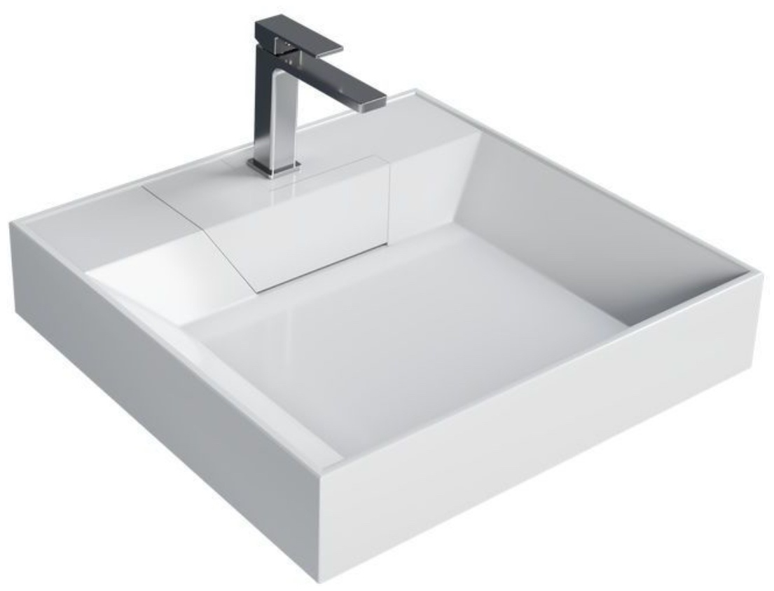 Раковина "LUXOR-60 см" белая глянец, на стиральную машину - артикул K0000227338