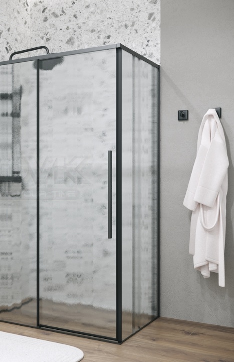 Боковая стенка Grossman Galaxy 200.K33.01.100.21.02 (100х195) черный матовый,стекло шиншилла, 1 место - артикул K0000226843