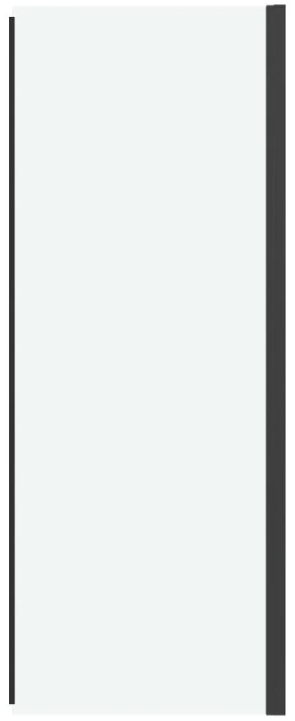 Боковая стенка Grossman Pragma 200.K33.03.100.21.00 (100х195) черный матовый,стекло прозрачное, 1 место - артикул K0000226850