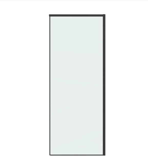 Боковая стенка Grossman Galaxy 200.K33.01.100.21.00 (100х195) черный матовый,стекло прозрачное, 1 место - артикул K0000226842