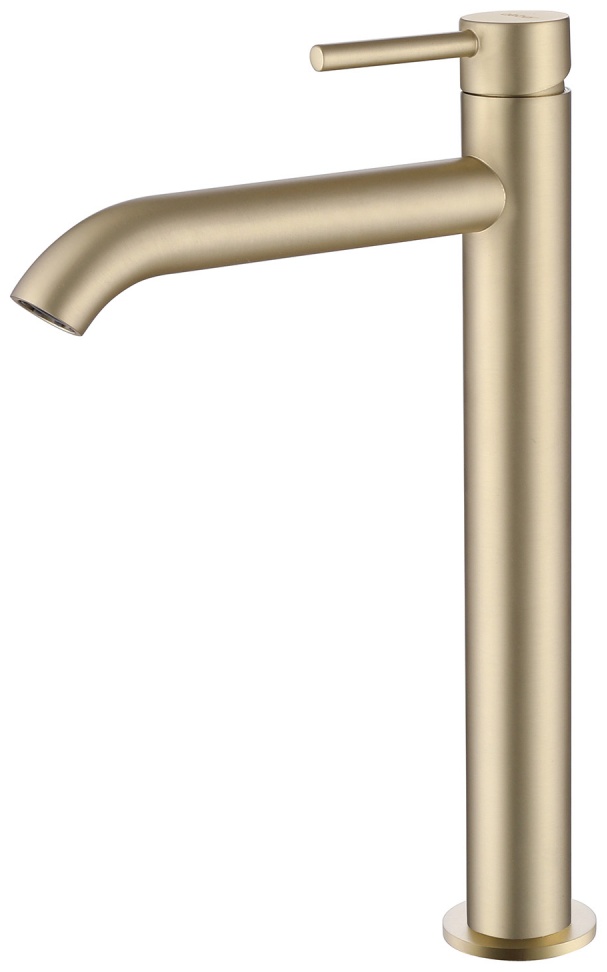 Смеситель ABBER Wasser Kreis AF8111G для накладной раковины, золото матовое - артикул K0000231053