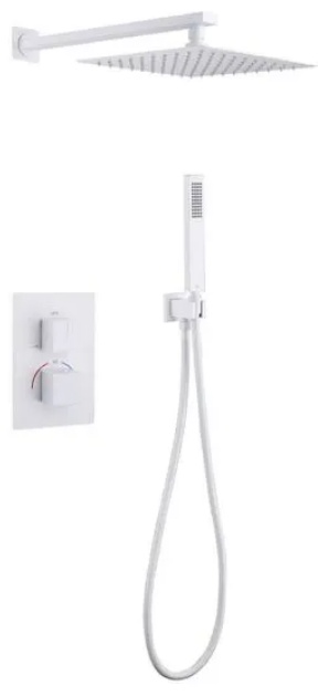 Душевая система ABBER Daheim AF8251W скрытого монтажа без излива, термостат,белый матовый - артикул K0000231133