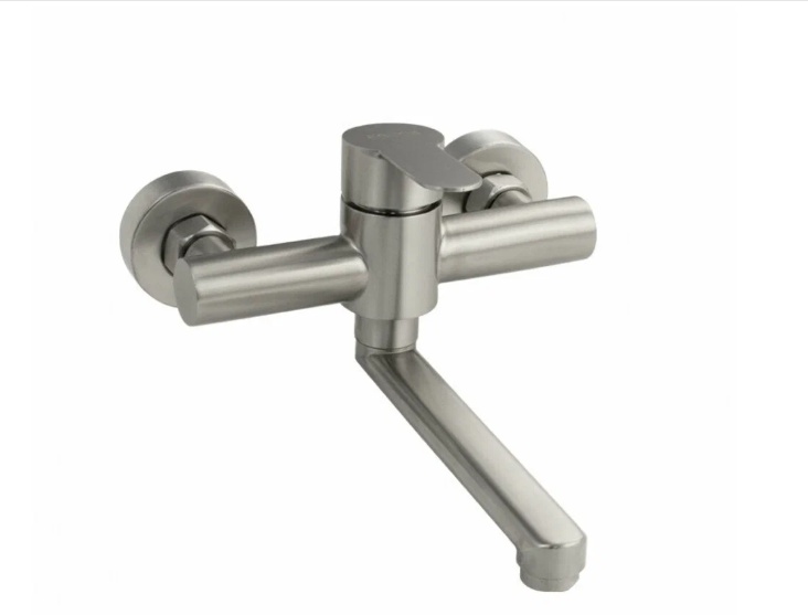 BRIMIX - Смеситель кухонный шаровый от стены , из нержавеющей стали серии СТАНДАРТ 9328 - артикул K0000231303