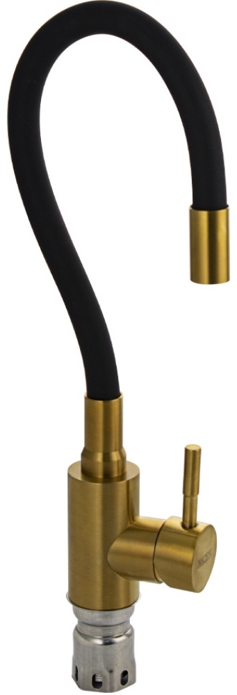 9267MAGNUS - Смеситель для кухни, с гибким изливом черного цвета, корпус из нержавеющей стали 9267 - артикул K0000231311