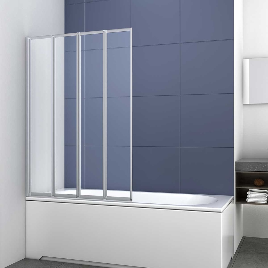 Душевая шторка на ванну VSB-31100CL, 1000*1400, хром, стекло прозрачное - артикул K0000091950