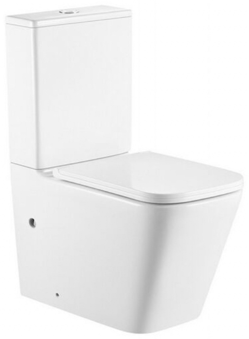Унитаз ABBER Rechteck AC1210T компакт белый, безободковый, смыв торнадо - артикул K0000230885
