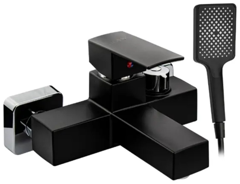 BRIMIX - Смеситель в ванную, короткий излив, шаровый, из высокопрочного пластика АБС, ЧЕРНЫЙ, 5574 - артикул K0000233453