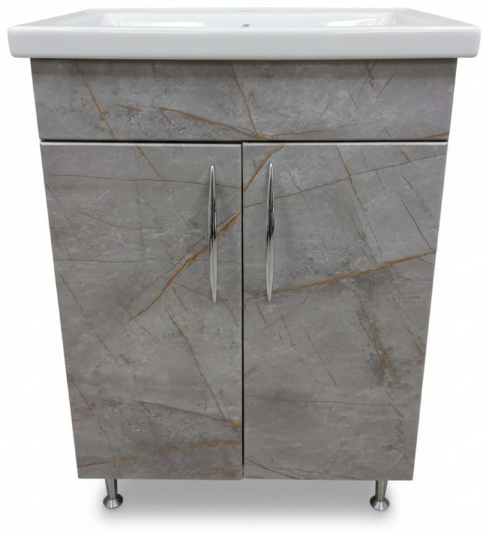 Комплект Тумба Комо 60 Мрамор Византийский 2 двери (с ум.Классик 60) - артикул K0000234669