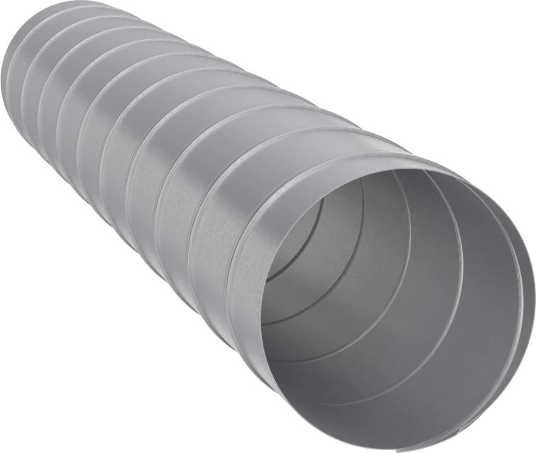 Воздуховод DG D200 L1,25м оцинк.сталь ERA PRO - артикул K0000183563