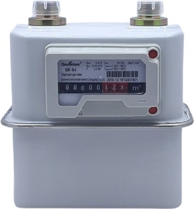 Счетчик газа Qwkrom QK G4 (левый) (БЕЗ монтажного комплекта) - артикул K0000233082