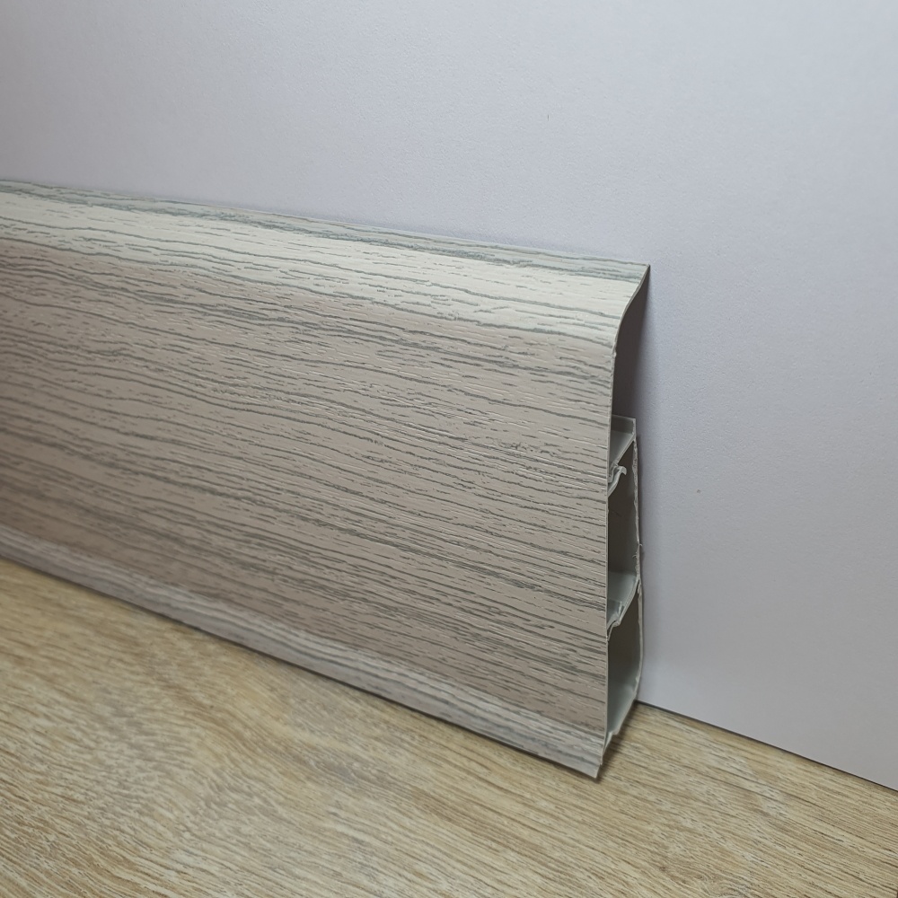 Плинтус без планки IDEAL КЛАССИК/2,2м.*85мм./Ясень серый №253/20/, шт - артикул K0000237315