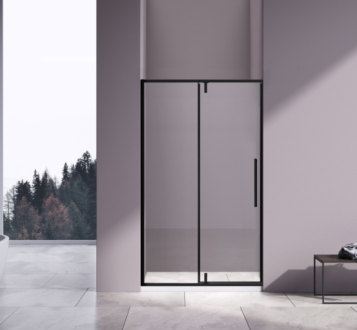 Душевая дверь Slim-N VDP-4SN120CLB, черный матовый, стекло прозрачное, , шт - артикул K0000235965