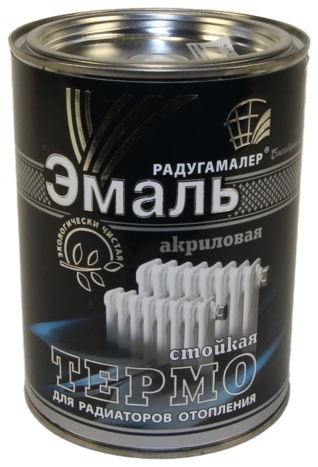 Эмаль акриловая РадугаМалер /Термостойкая/ для радиаторов отопления/белая/1,9 кг - артикул K0000236100