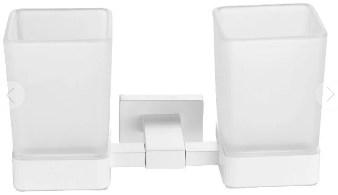 2-стаканов/стекл с держателем белый SG5622C KABINKA.KZ - артикул K0000234121