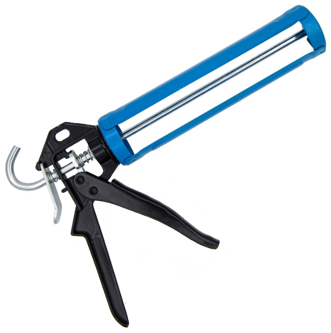 23-1-004 Пистолет для герметика полукорпусный,усиленный,поворот 360 град., 320 мл, 230мм, - артикул K0000236276