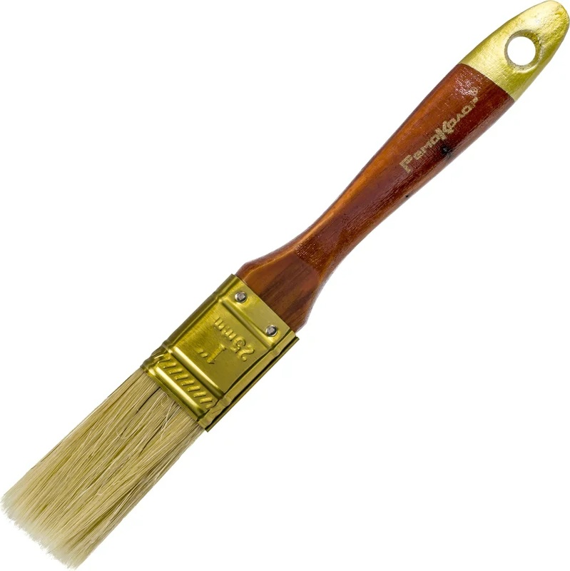 01-1-310 Кисть малярная плоская "Профи", 1",натур. щетина, деревянная ручка *12 - артикул K0000235615