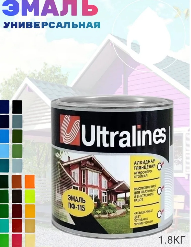 Эмаль ПФ 115 Ultra Lines /белая 1,8кг - артикул K0000235479