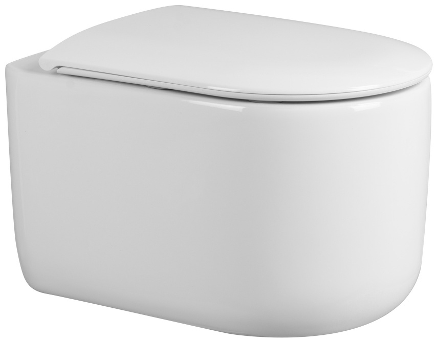 Унитаз ABBER Bequem AC1129 подвесной белый, безободковый, смыв торнадо - артикул K0000234841