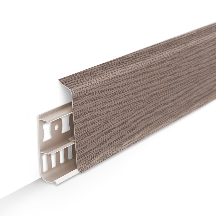 Плинтус IDEAL ДЕКОНИКА/2,2м.*85мм./Дуб снежный №215/20/, шт - артикул K0000237286