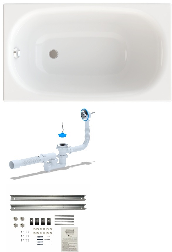 Ванна Ультра 120 (1200x700х400 мм) ножки+сифон (114232416) - артикул K0000263402