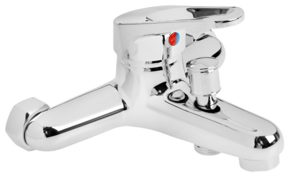 Смеситель ЭВЕРЕСТ для ванны с коротким изливом B30-028 крепление , хром (10/ 2шт) - артикул K0000103344