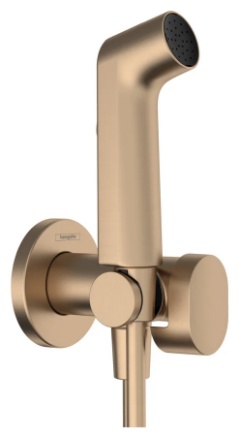 Гигиенический душ с держателем и шлангом 1250, золото Hansgrohe 29230990 - артикул K0000262875